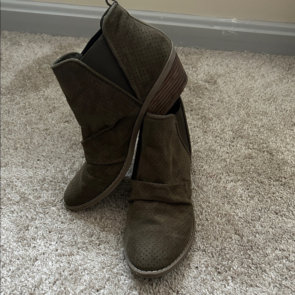 Women's Green Ankle Boots